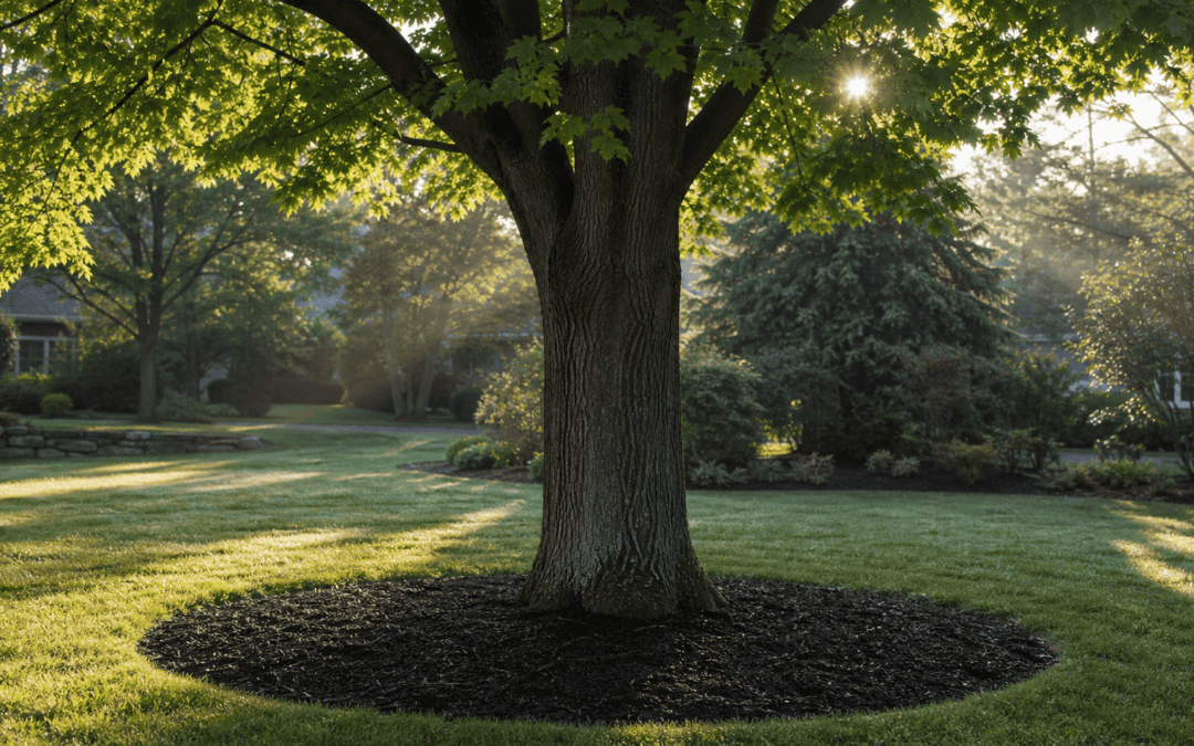 How to Mulch Around Trees in New England (The Right Way)