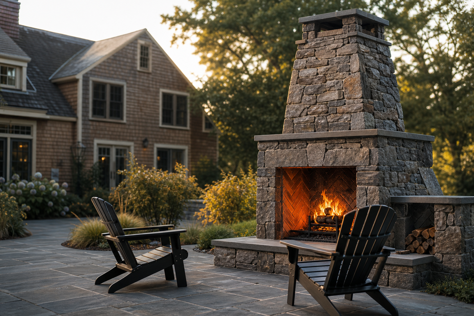 Outdoor Fireplace & Fire Pit in Danvers, MA